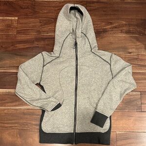 Lululemon Athletica Gray and Dark Gray Full-Zip Hoodie
